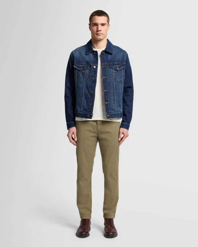 Weightless Adrien Chino in Moss sold by 7 For All Mankind