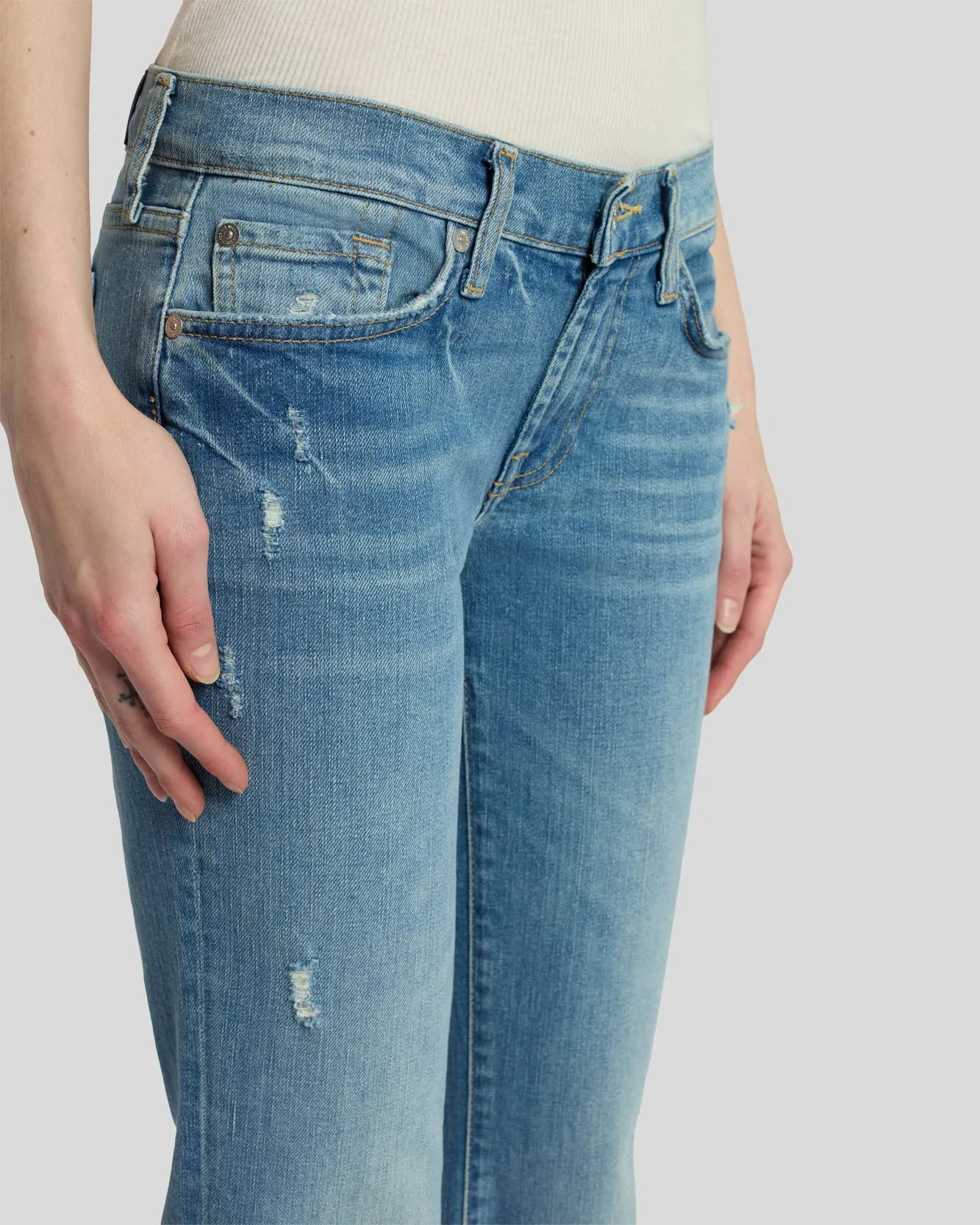 Tailorless Original Bootcut in Summer Fig sold by 7 For All Mankind product image thumbnail 4