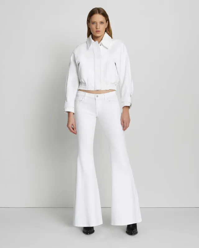 Low Rise Flare in Brilliant White sold by 7 For All Mankind