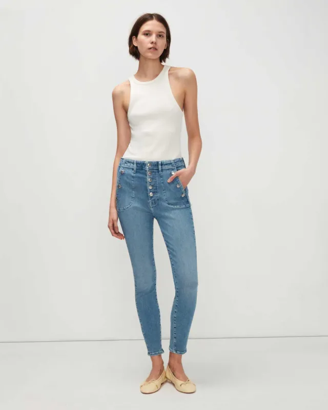 Portia In Floral Super Stretch sold by 7 For All Mankind