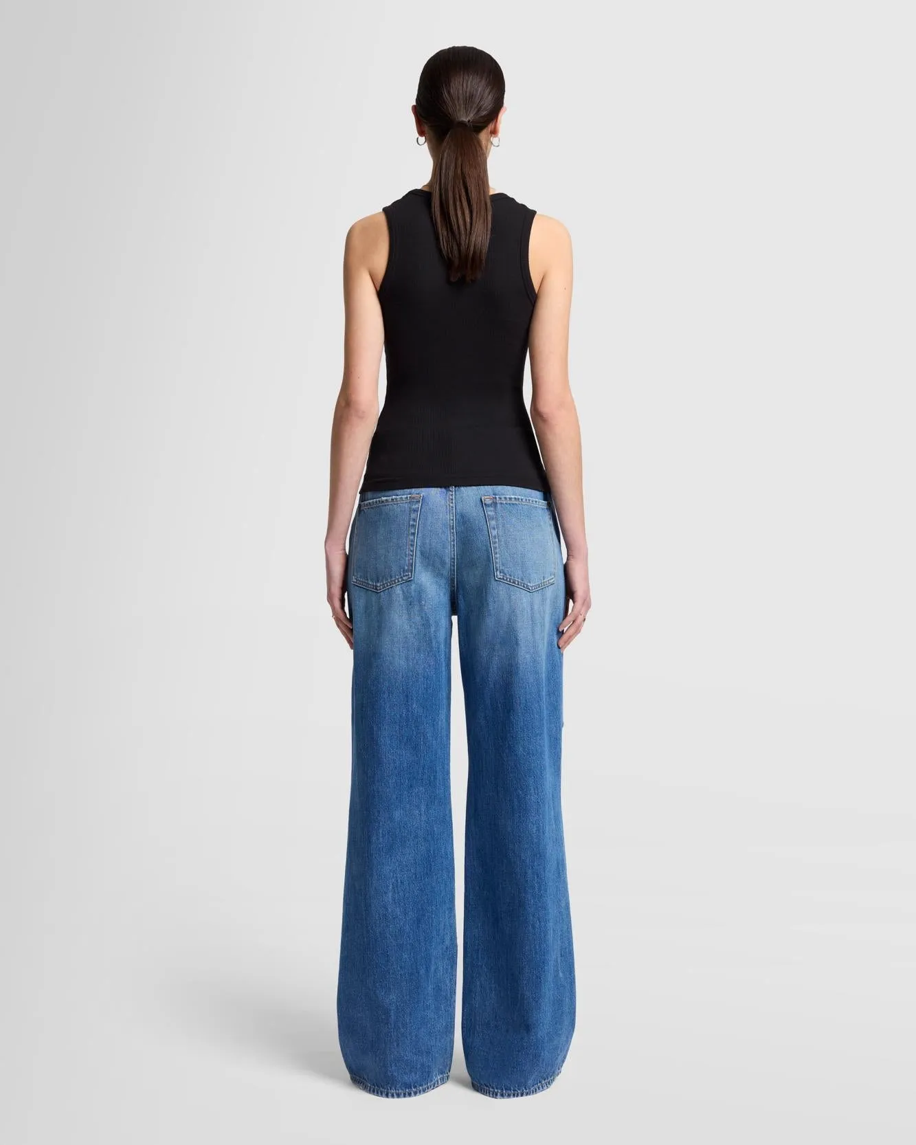 Racer Tank in Black sold by 7 For All Mankind product image thumbnail 4