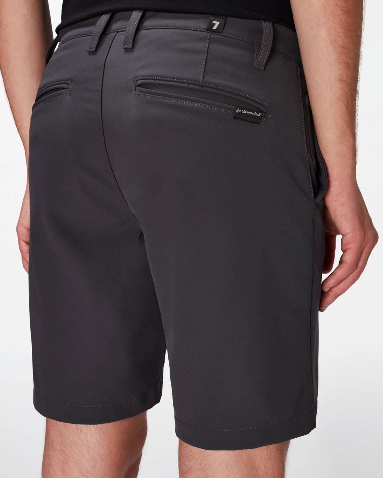 Tech Series Short in Gunmetal sold by 7 For All Mankind product image thumbnail 4