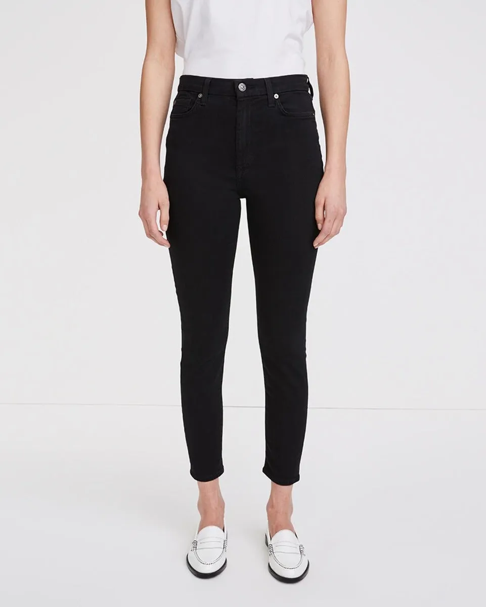 b(air) High Waist Ankle Skinny in Black sold by 7 For All Mankind product image thumbnail 3