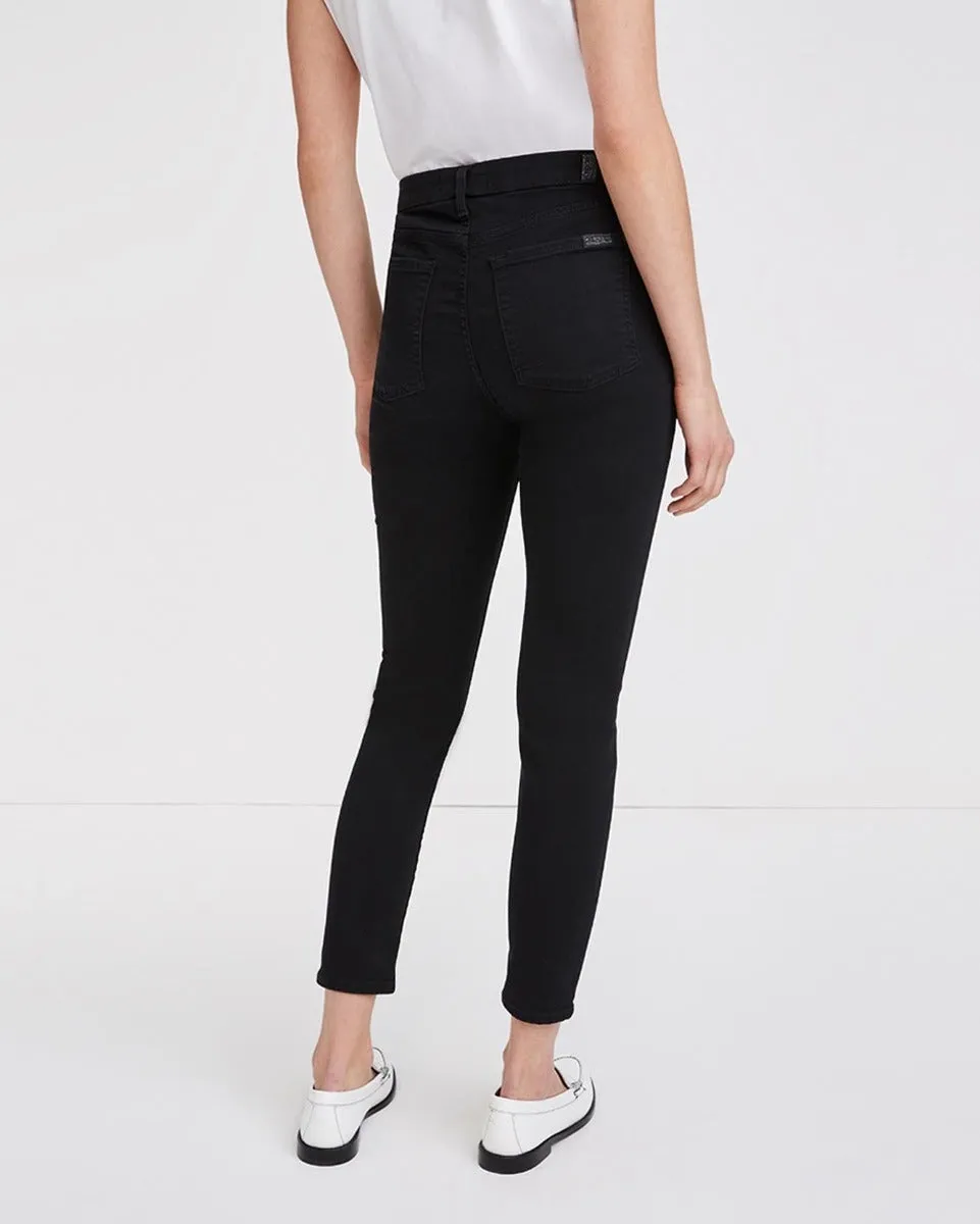 b(air) High Waist Ankle Skinny in Black sold by 7 For All Mankind product image thumbnail 4
