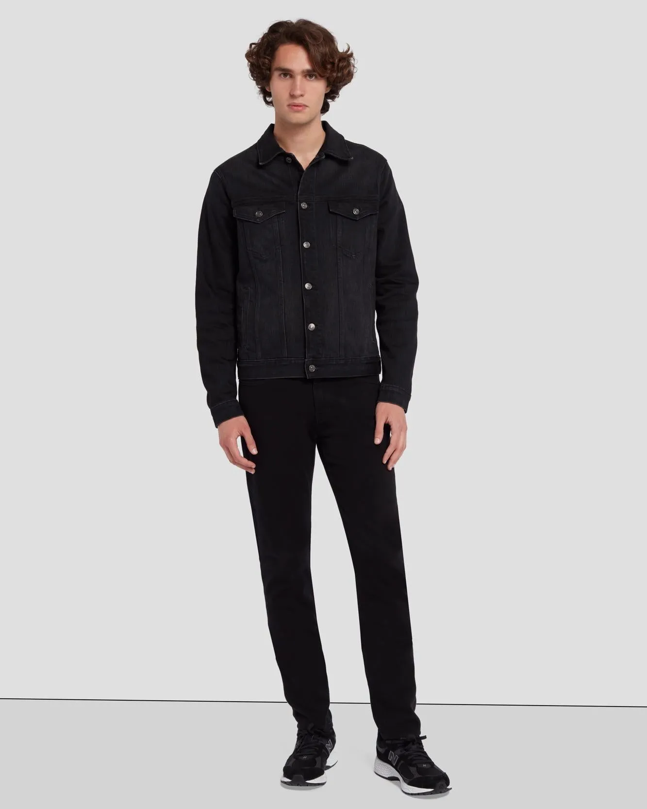Perfect Trucker Jacket in Blindside sold by 7 For All Mankind product image thumbnail 2