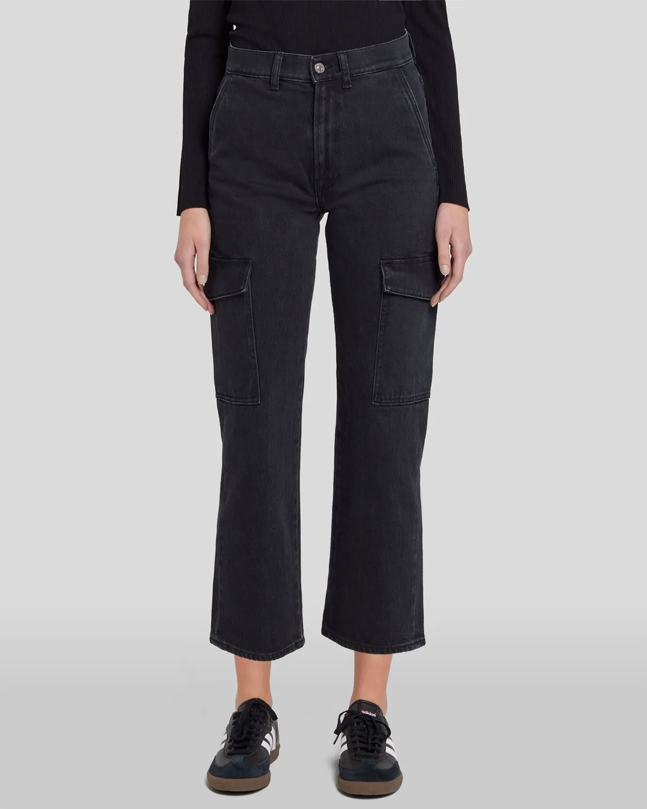 Logan Cropped Cargo Jean in Collide sold by 7 For All Mankind product image thumbnail 3