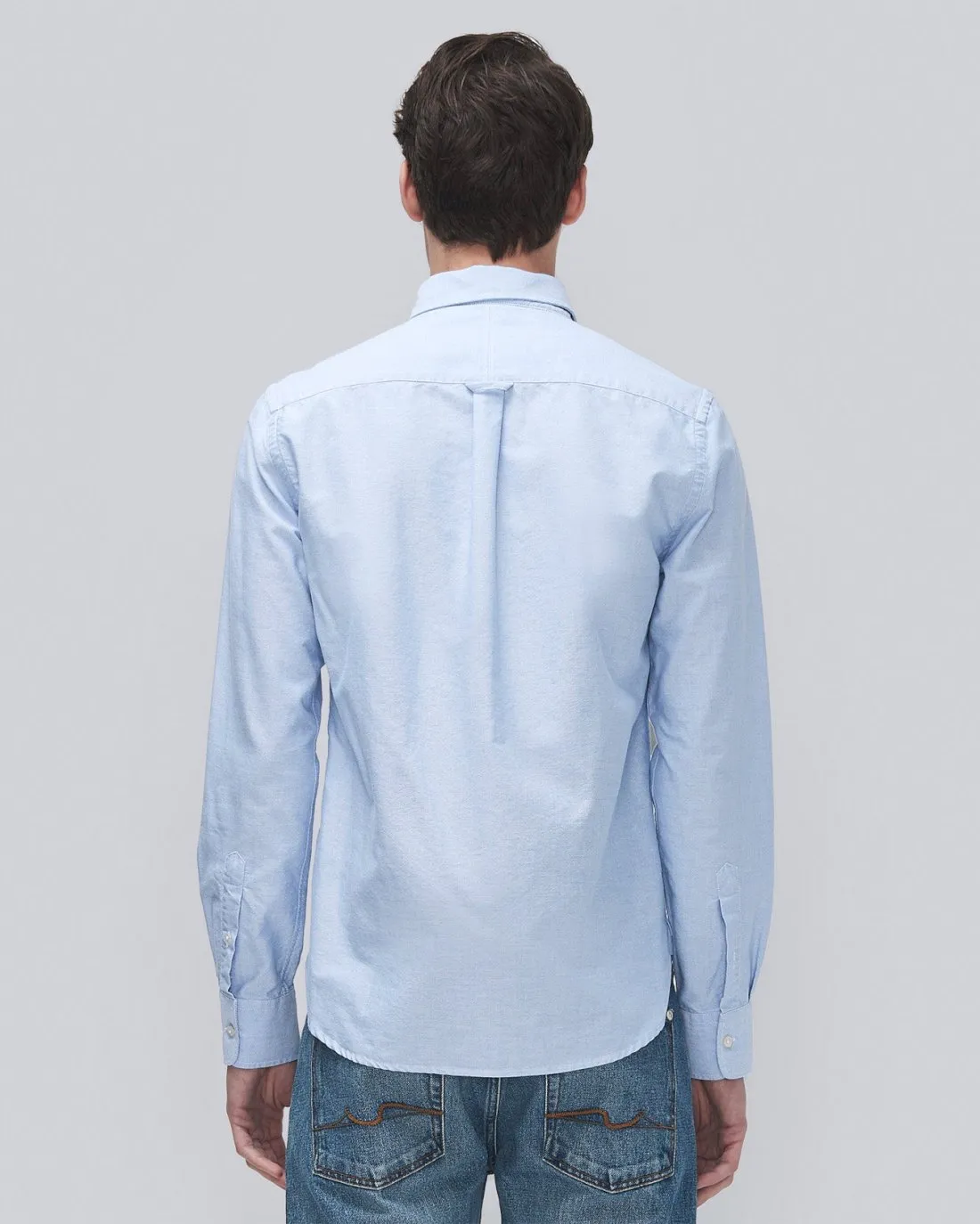Oxford Shirt in Light Blue sold by 7 For All Mankind product image thumbnail 4