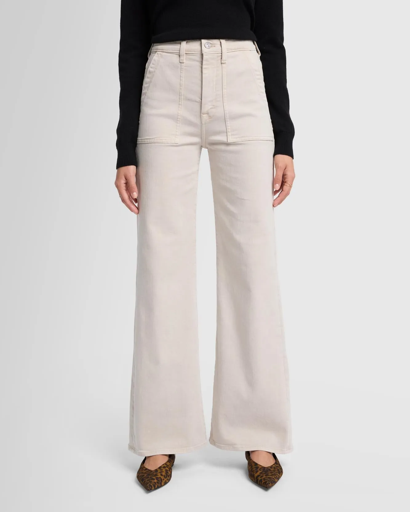 Ultra High Rise Jo in Sand sold by 7 For All Mankind product image thumbnail 3