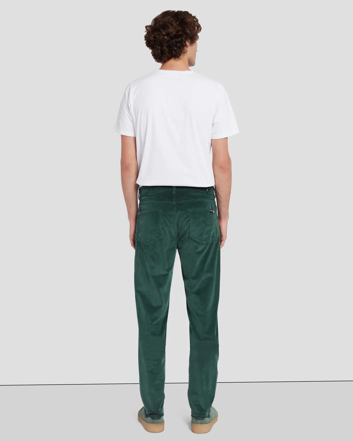 Corduroy Slimmy Tapered in Hunter Green sold by 7 For All Mankind product image thumbnail 4