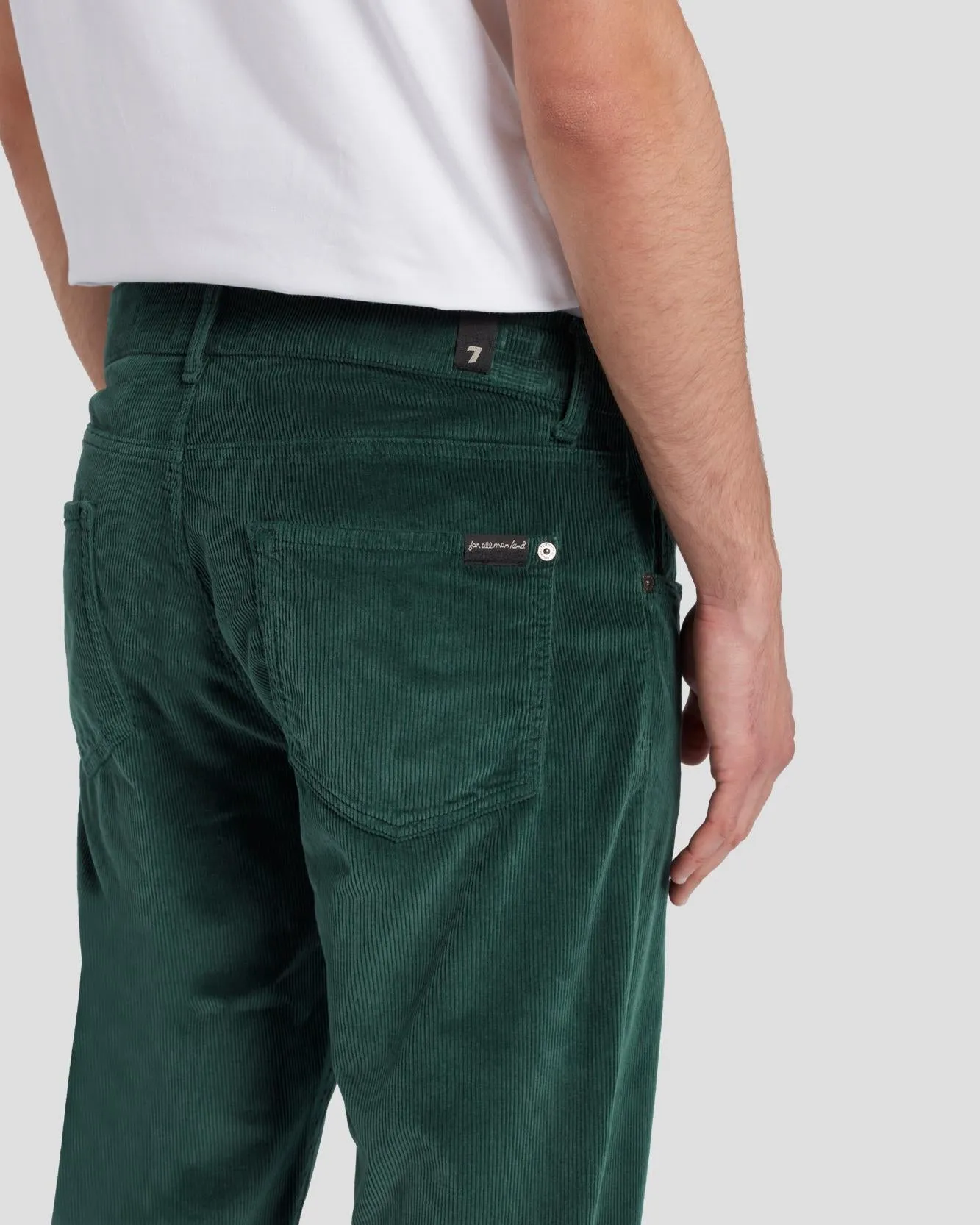 Corduroy Slimmy Tapered in Hunter Green sold by 7 For All Mankind product image thumbnail 5