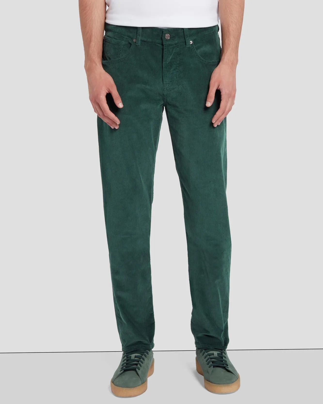 Corduroy Slimmy Tapered in Hunter Green sold by 7 For All Mankind product image thumbnail 2