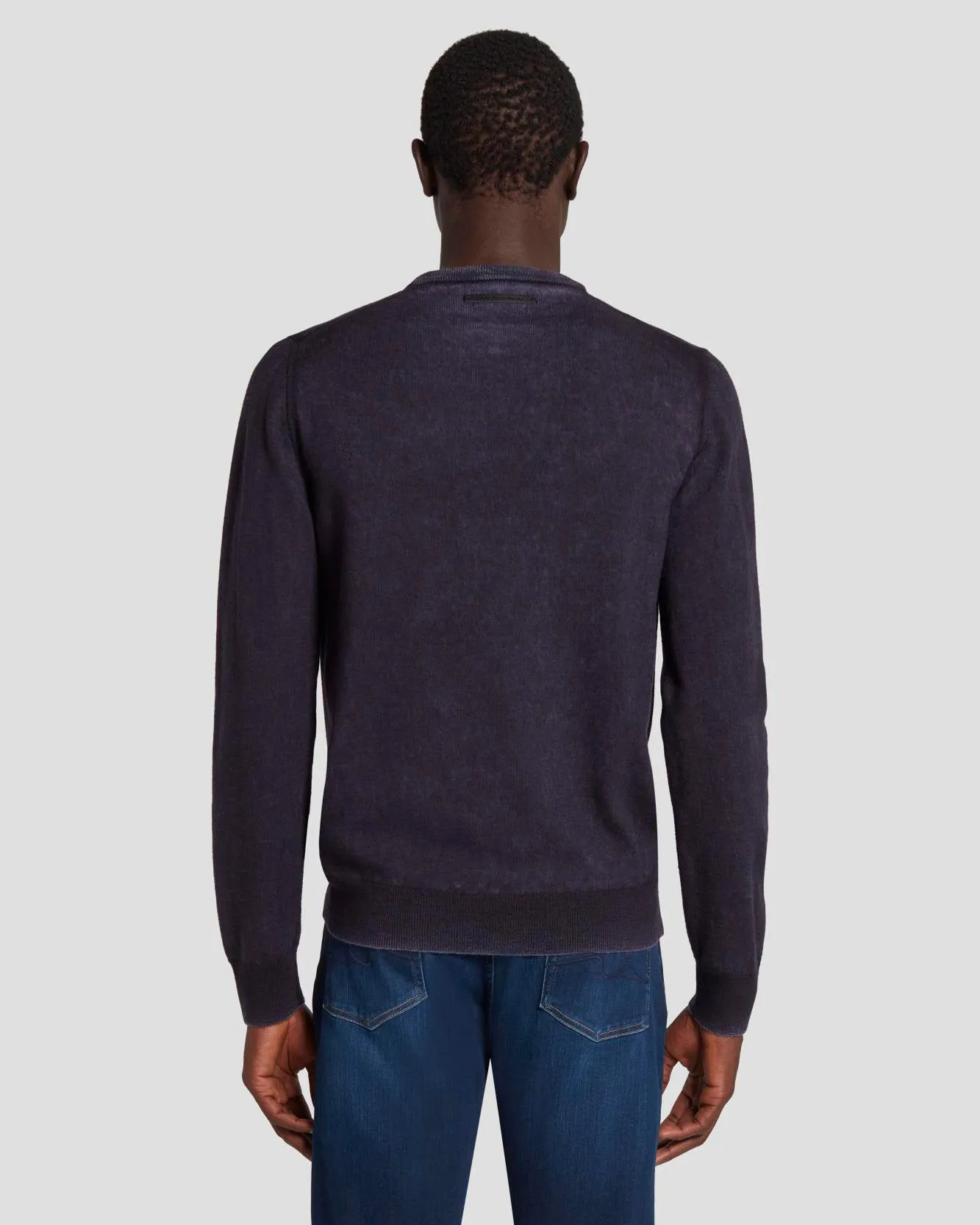 Merino Wool Sweater in Navy sold by 7 For All Mankind product image thumbnail 4