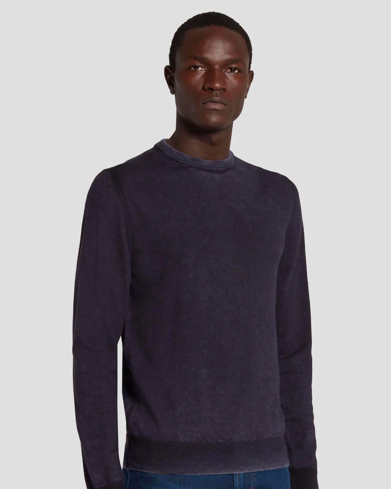 Merino Wool Sweater in Navy sold by 7 For All Mankind product image thumbnail 5