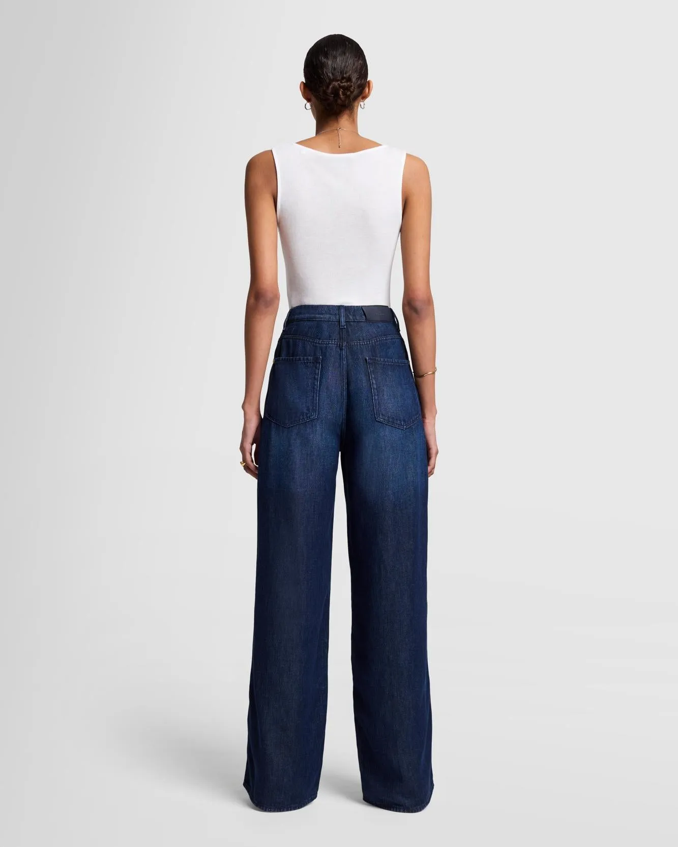 Denim Lustre Scout Oversized Straight in Stormy sold by 7 For All Mankind product image thumbnail 4