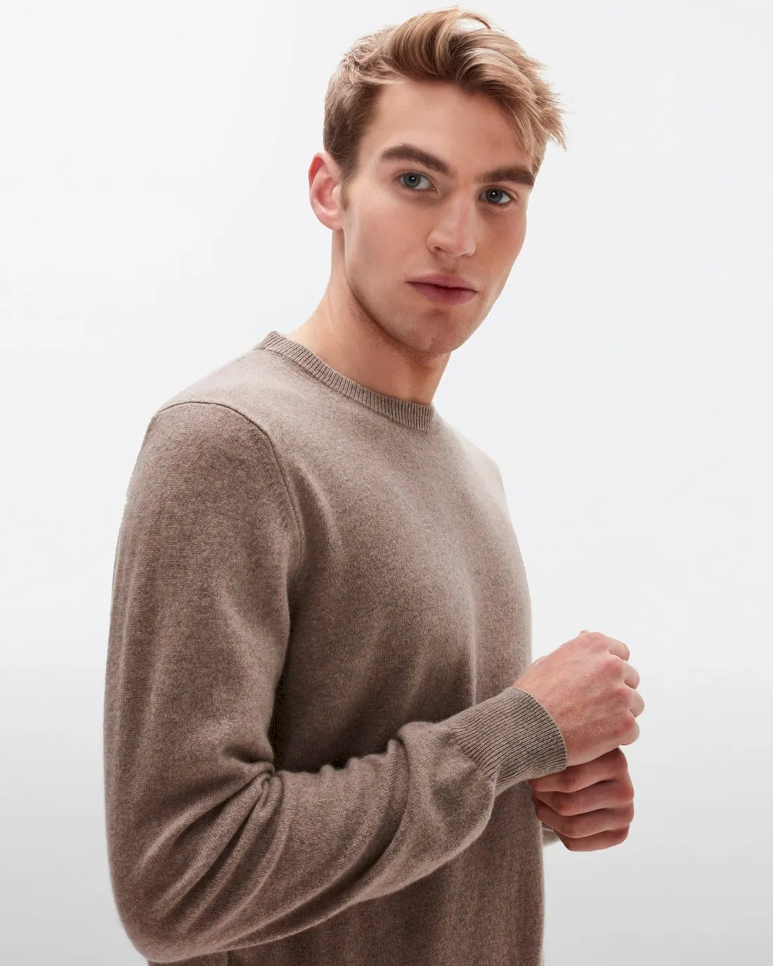 Cashmere Crew in Taupe sold by 7 For All Mankind product image thumbnail 2