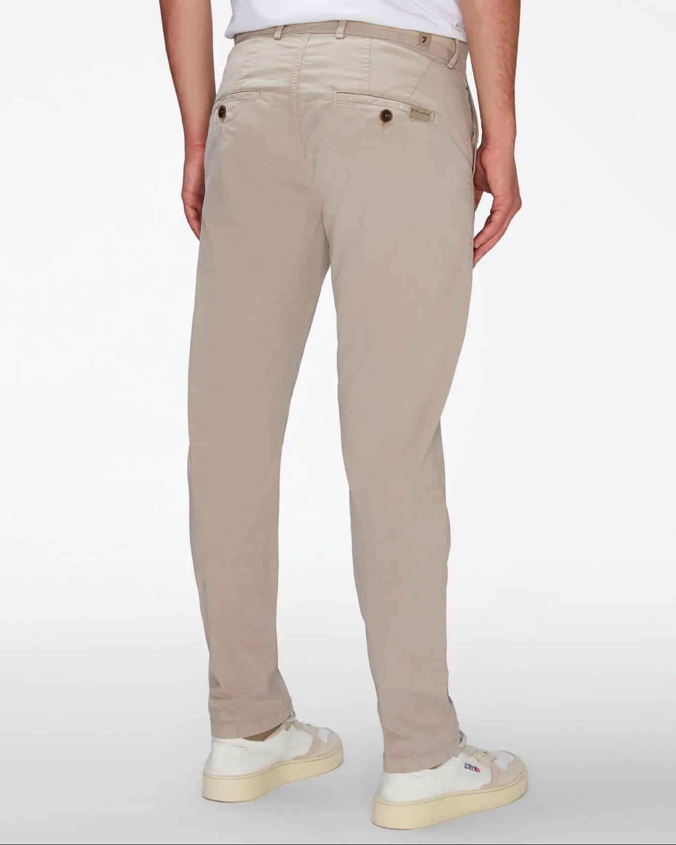 Airweft Twill Adrien Chino in Sesame sold by 7 For All Mankind product image thumbnail 4