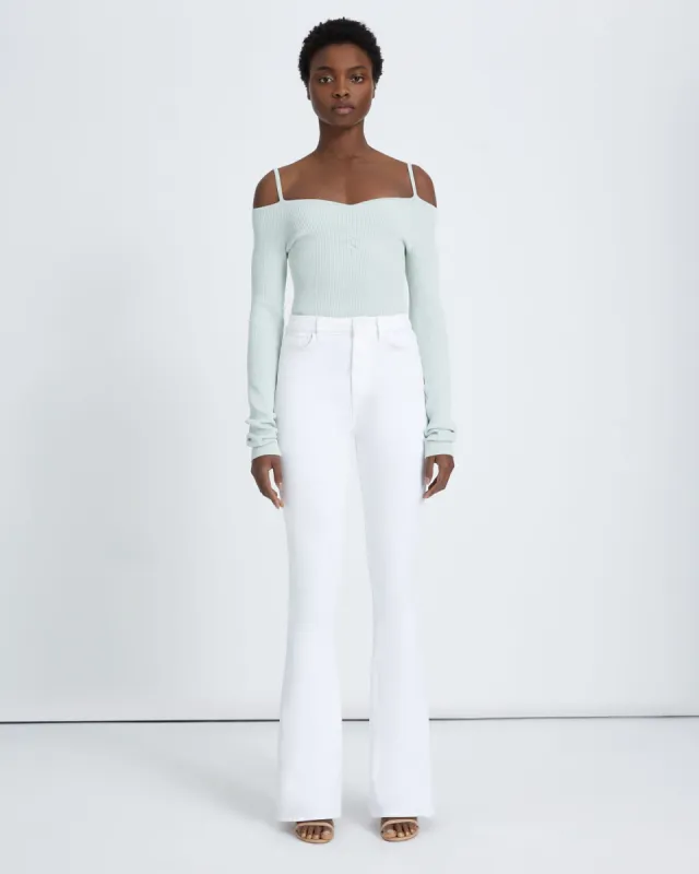 No Filter Ultra High Rise Skinny Boot in Clean White sold by 7 For All Mankind