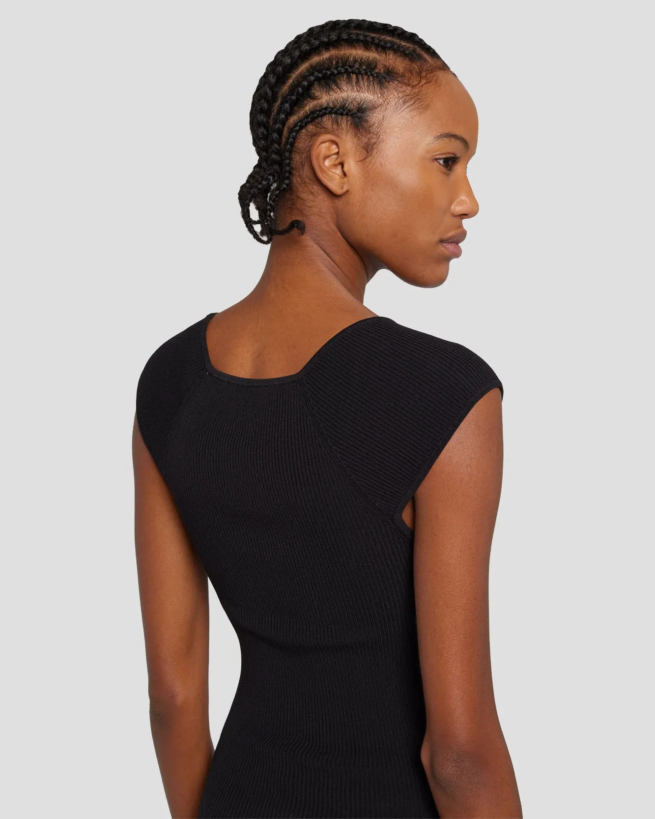 Sweetheart Rib Top in Black sold by 7 For All Mankind product image thumbnail 4