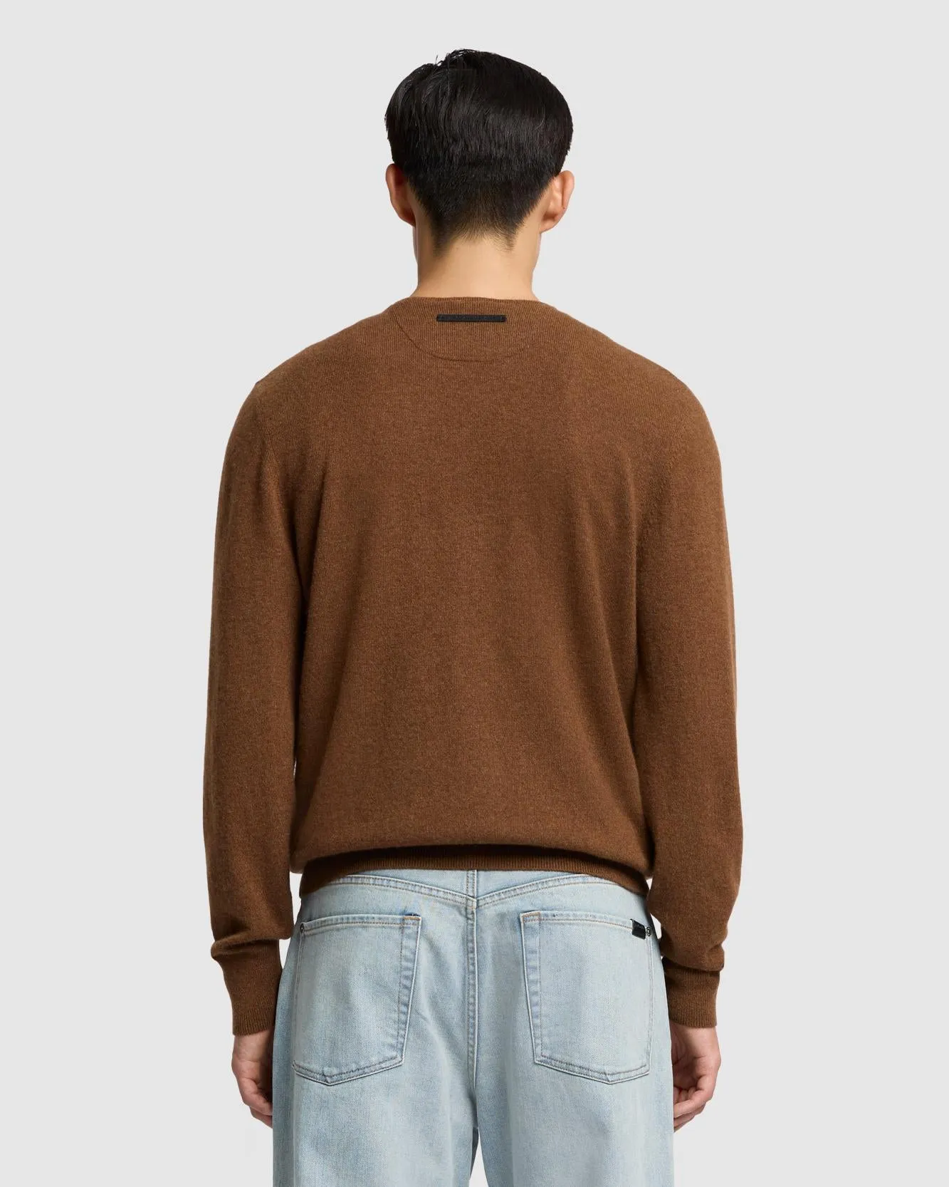 Cashmere Henley Sweater in Nutshell sold by 7 For All Mankind product image thumbnail 4