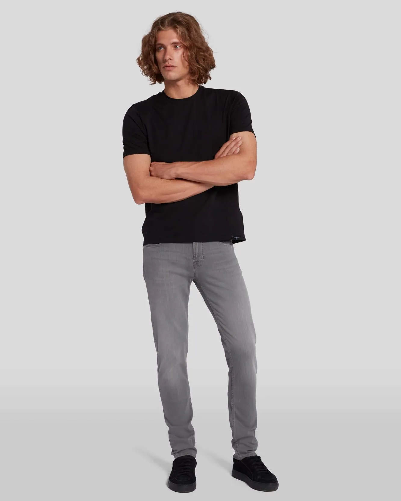 Luxe Performance Tee in Black sold by 7 For All Mankind product image thumbnail 5