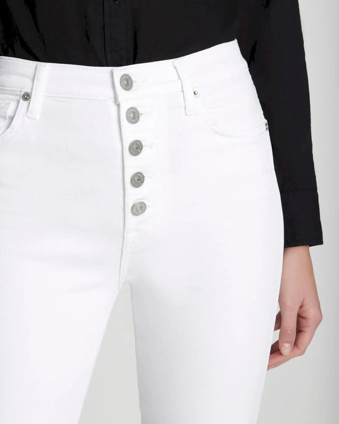 Luxe Vintage High Waist Cropped Straight in Soleil sold by 7 For All Mankind product image thumbnail 3