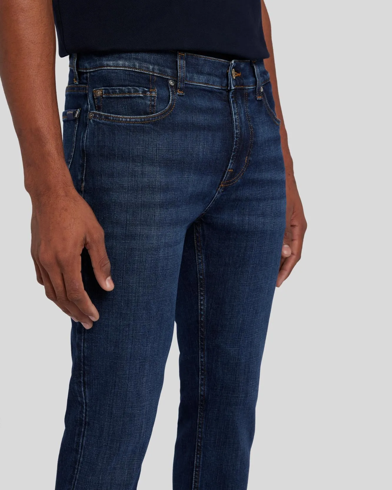 EarthKind Stretch Tek Paxtyn in Timeless sold by 7 For All Mankind product image thumbnail 3