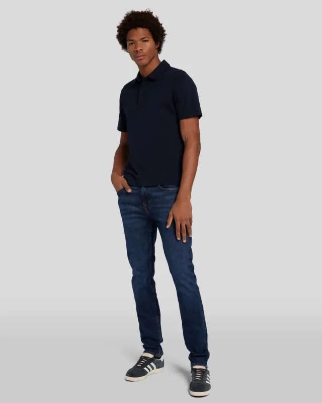 EarthKind Stretch Tek Paxtyn in Timeless sold by 7 For All Mankind
