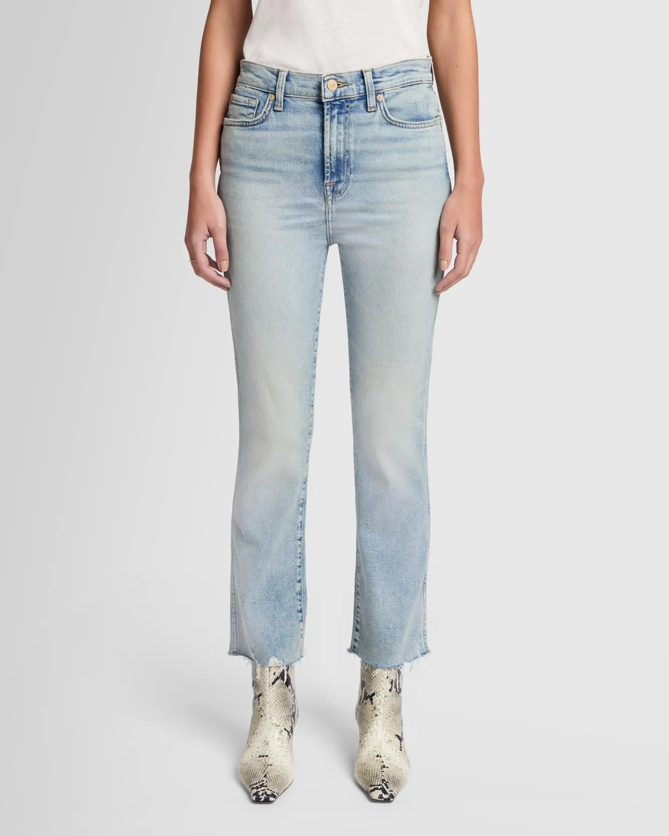 Luxe Vintage High Waist Slim Kick in Desert Sky sold by 7 For All Mankind product image thumbnail 2