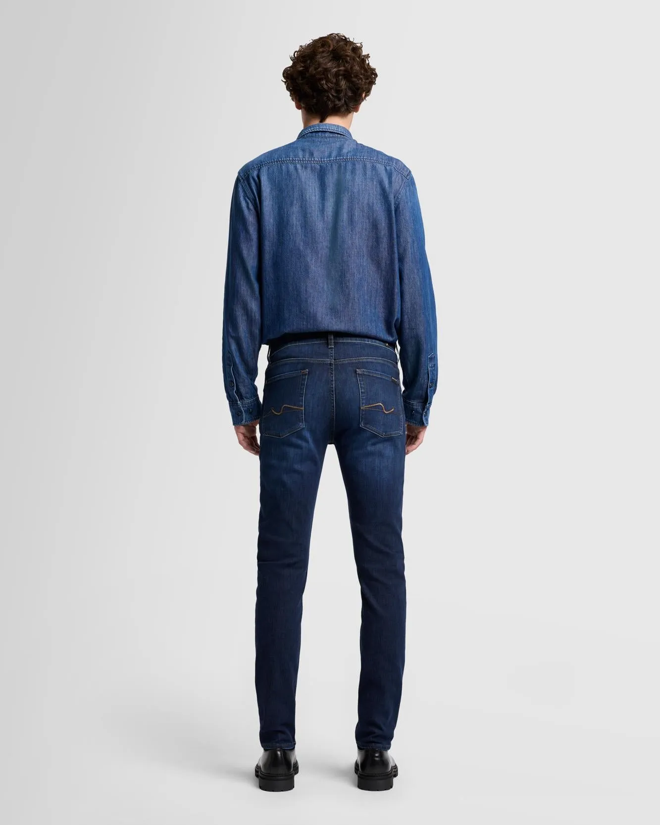 Luxe Performance Slimmy in Maestro sold by 7 For All Mankind product image thumbnail 4