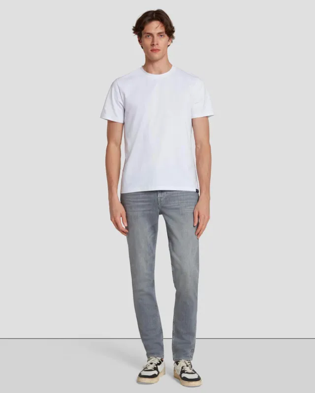 EarthKind Stretch Tek Slimmy Tapered in Labyrinth sold by 7 For All Mankind