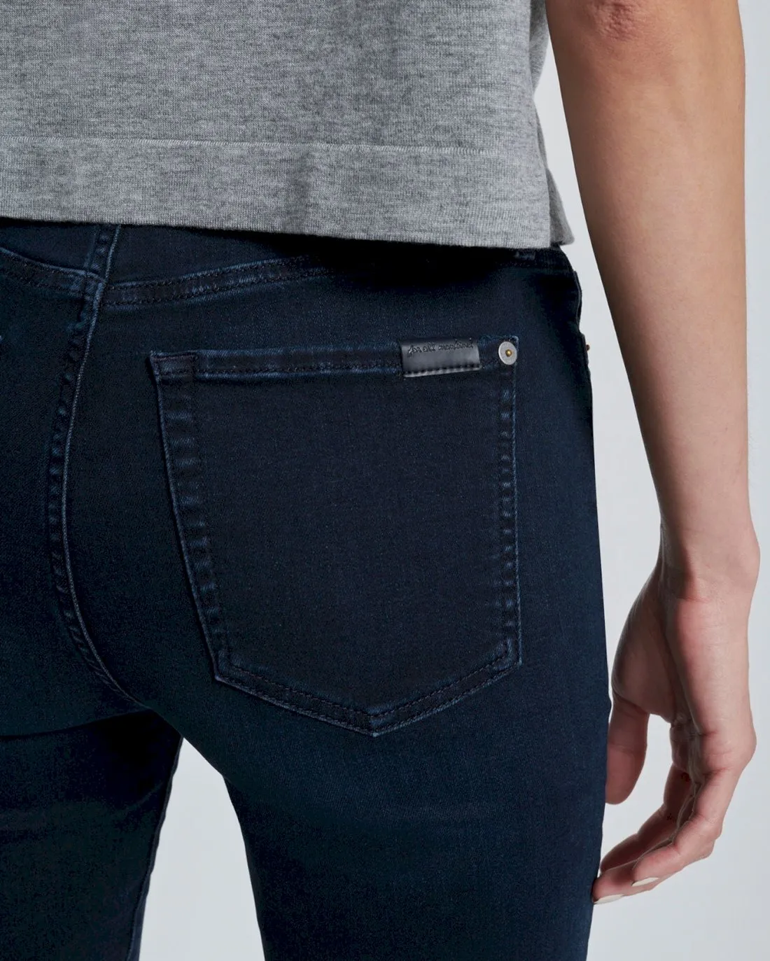 High Waist Ankle Skinny in Seren sold by 7 For All Mankind product image thumbnail 3