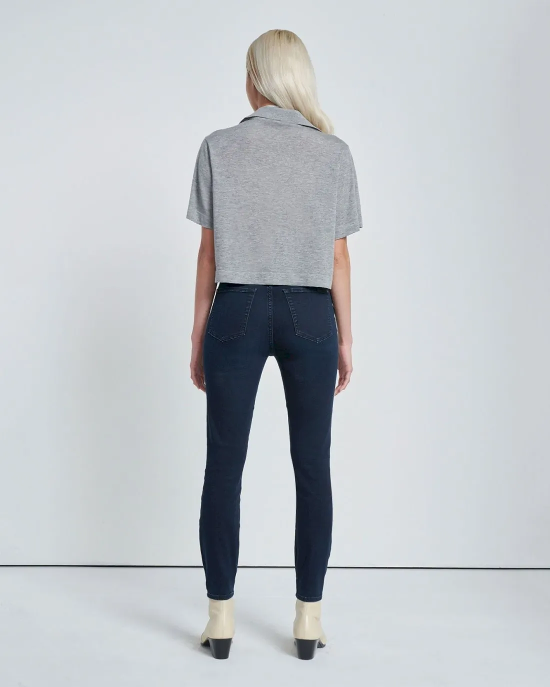 High Waist Ankle Skinny in Seren sold by 7 For All Mankind product image thumbnail 4