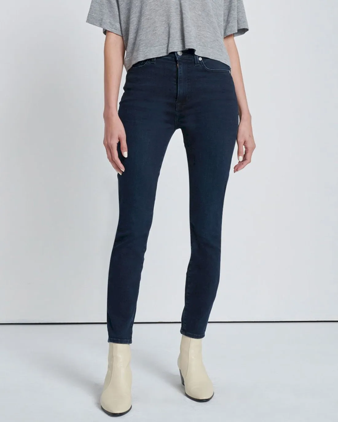 High Waist Ankle Skinny in Seren sold by 7 For All Mankind product image thumbnail 2