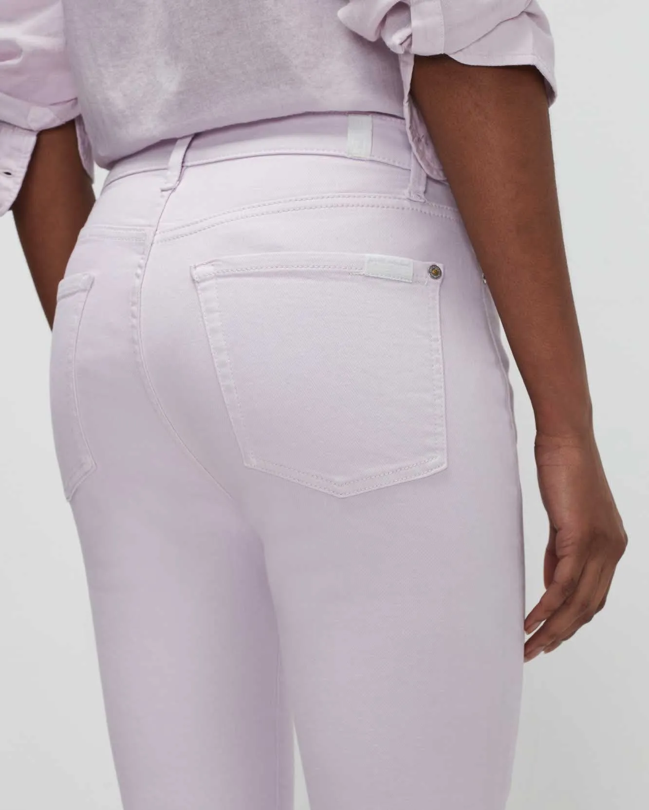 High Waist Ankle Skinny In Lilac sold by 7 For All Mankind product image thumbnail 3