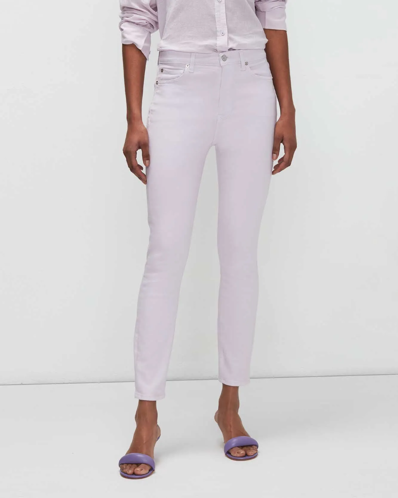 High Waist Ankle Skinny In Lilac sold by 7 For All Mankind product image thumbnail 2