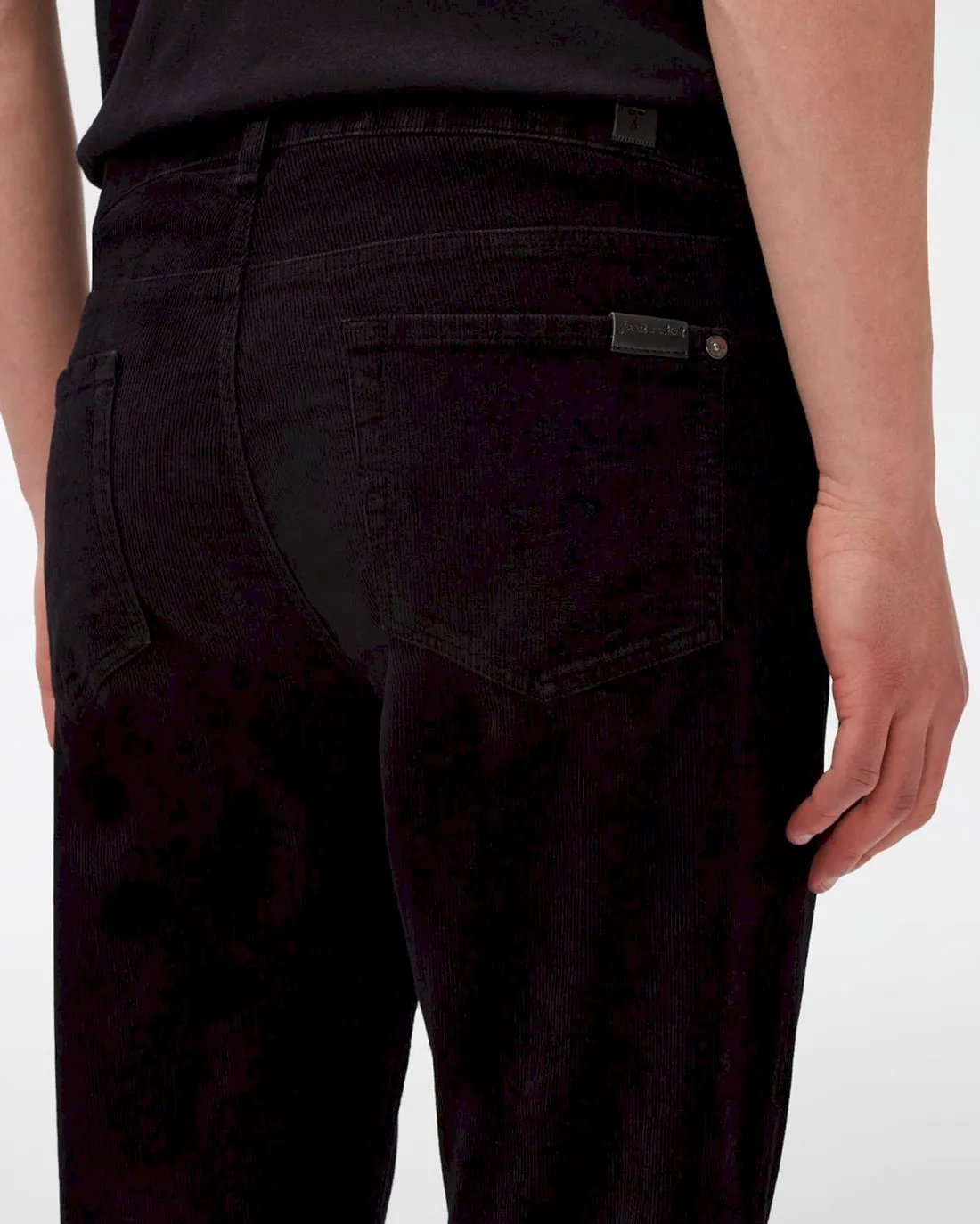 Slimmy Tapered Corduroy in Black sold by 7 For All Mankind product image thumbnail 3