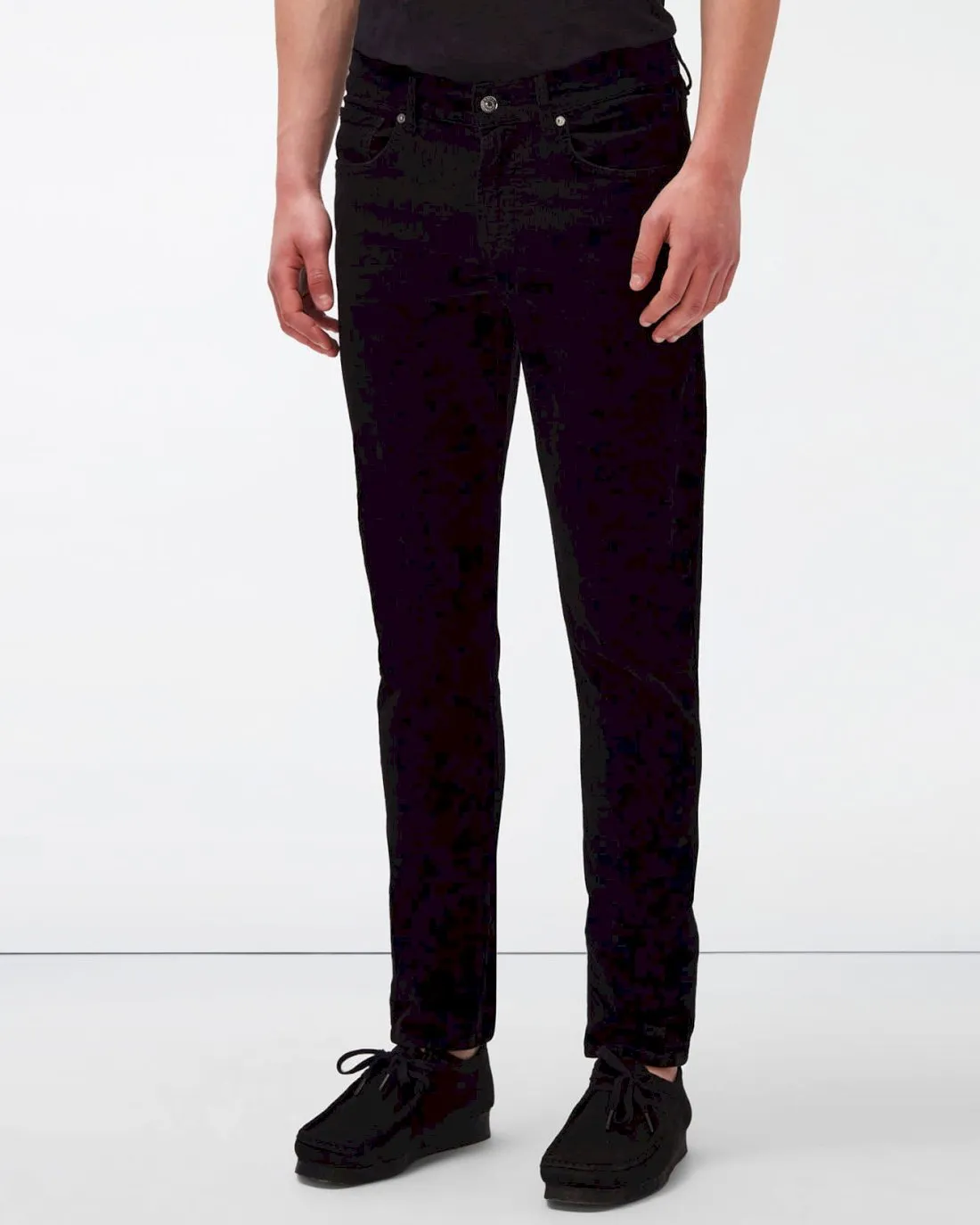 Slimmy Tapered Corduroy in Black sold by 7 For All Mankind product image thumbnail 2