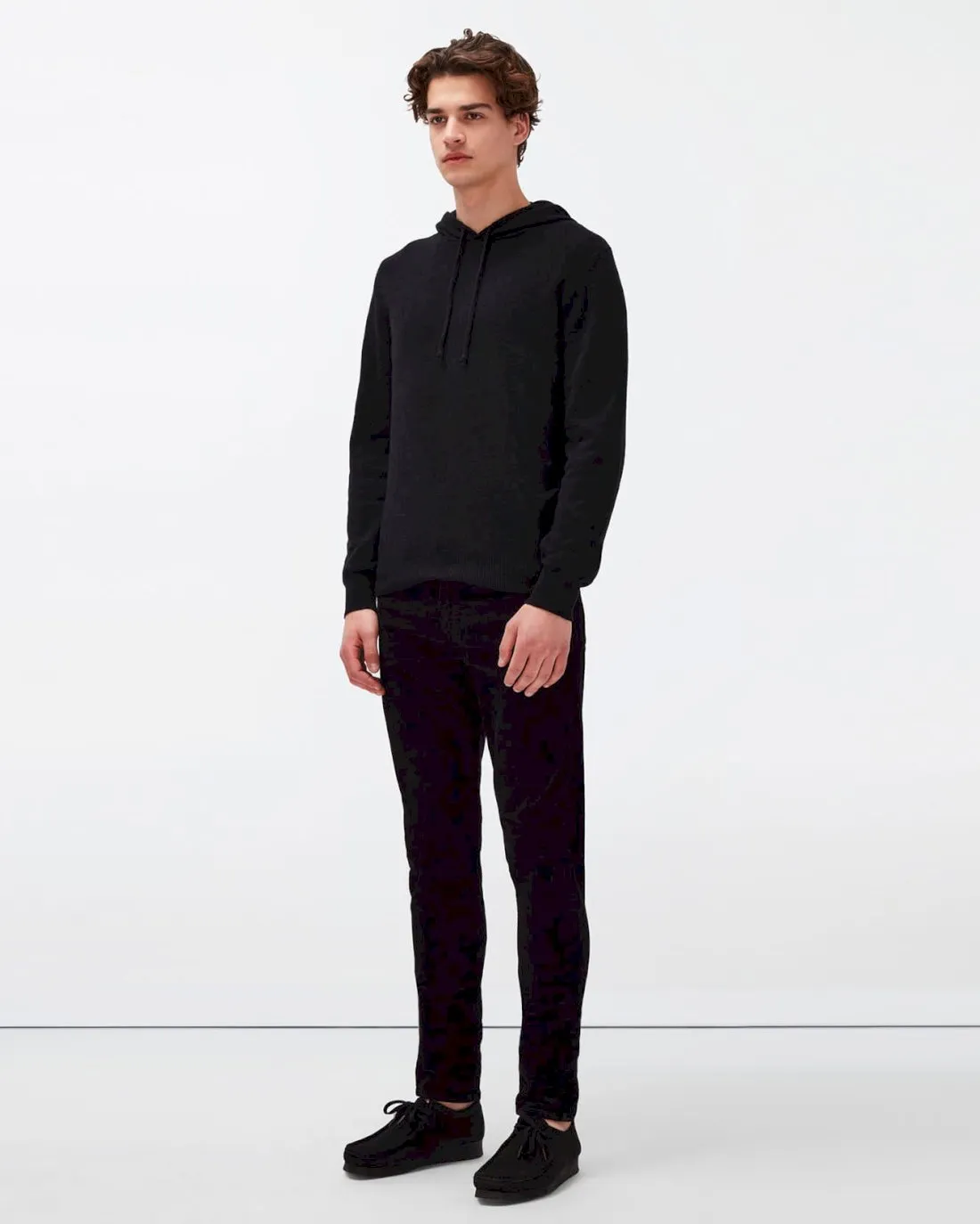 Slimmy Tapered Corduroy in Black sold by 7 For All Mankind