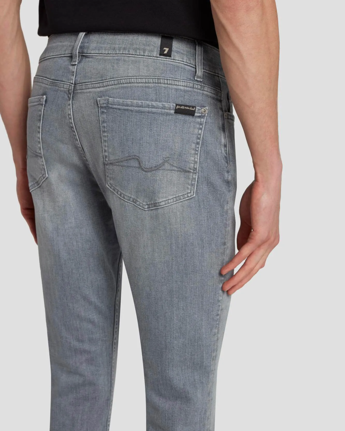 EarthKind Stretch Tek Paxtyn in Labyrinth sold by 7 For All Mankind product image thumbnail 3