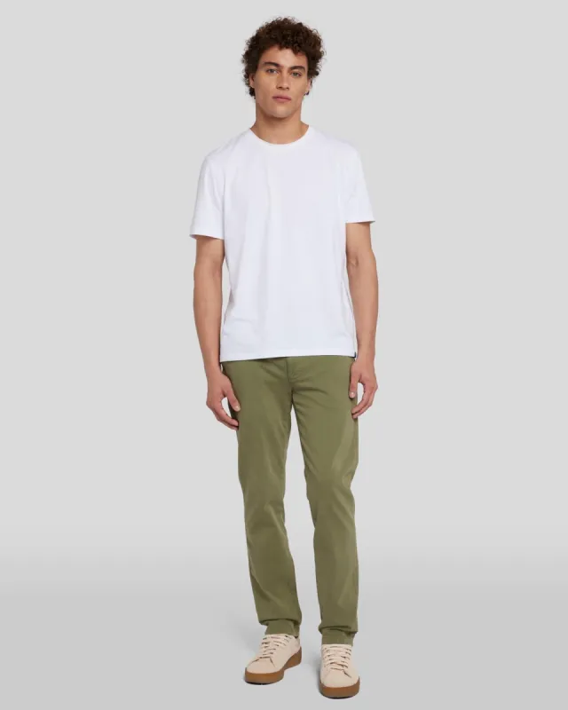 Luxe Performance Slimmy Tapered in Olive sold by 7 For All Mankind