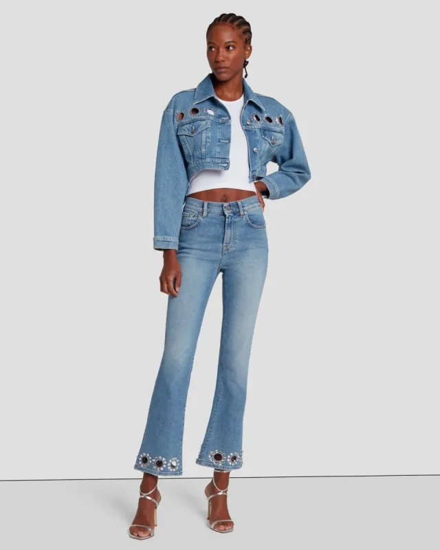 7FAM X ADR High Waist Slim Kick in Vibe sold by 7 For All Mankind