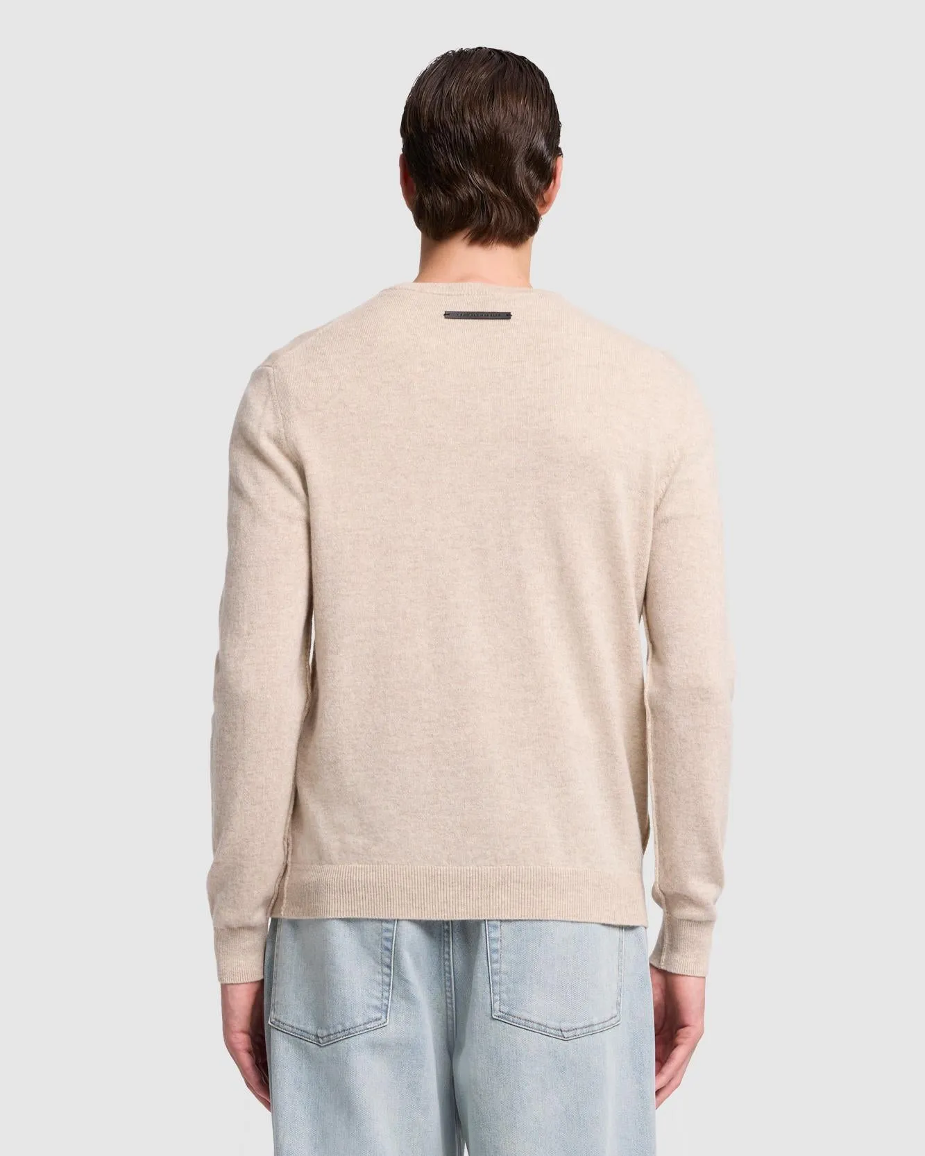 Cashmere Crew in Seashell sold by 7 For All Mankind product image thumbnail 4
