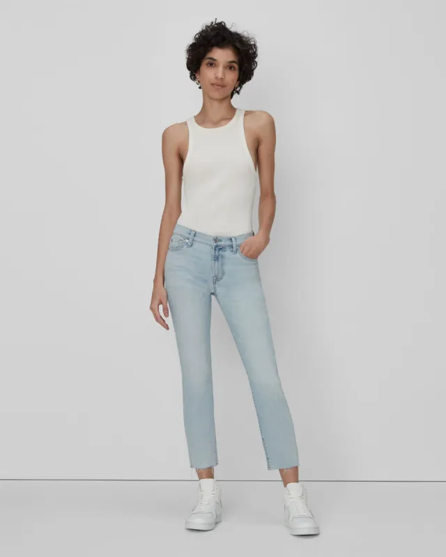 Luxe Vintage Roxanne Ankle In Sandalwood sold by 7 For All Mankind