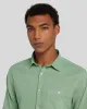 Linen Blend Button Up Shirt in Celadon sold by 7 For All Mankind