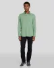 Linen Blend Button Up Shirt in Celadon sold by 7 For All Mankind