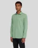Linen Blend Button Up Shirt in Celadon sold by 7 For All Mankind