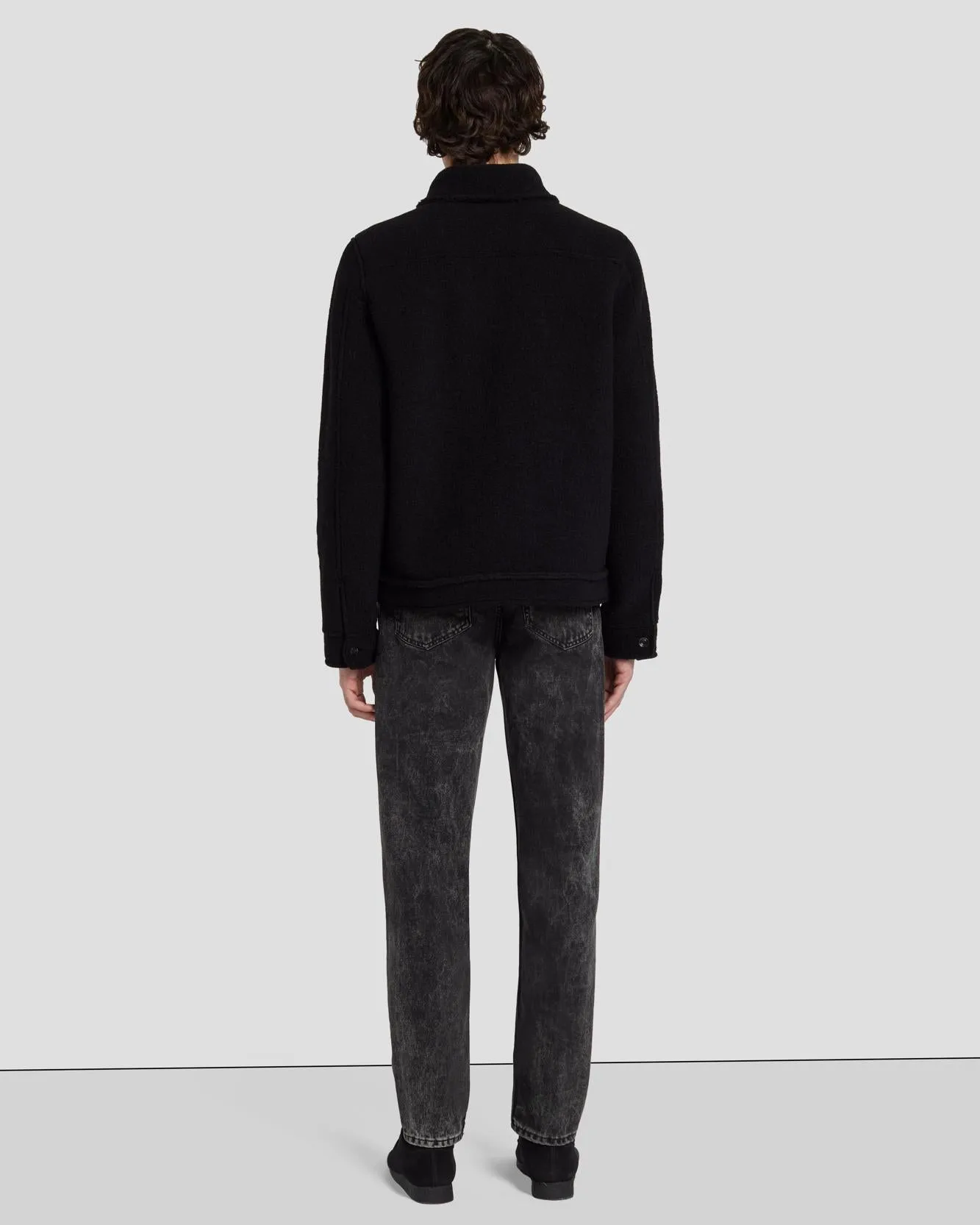 Wool Trucker in Black sold by 7 For All Mankind product image thumbnail 4