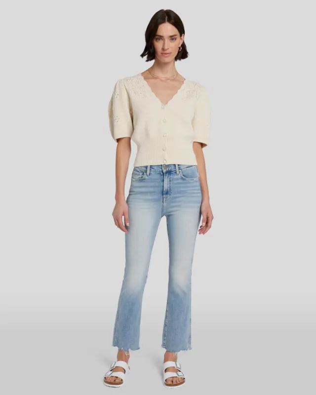 Luxe Vintage High Waist Slim Kick in Sunday sold by 7 For All Mankind