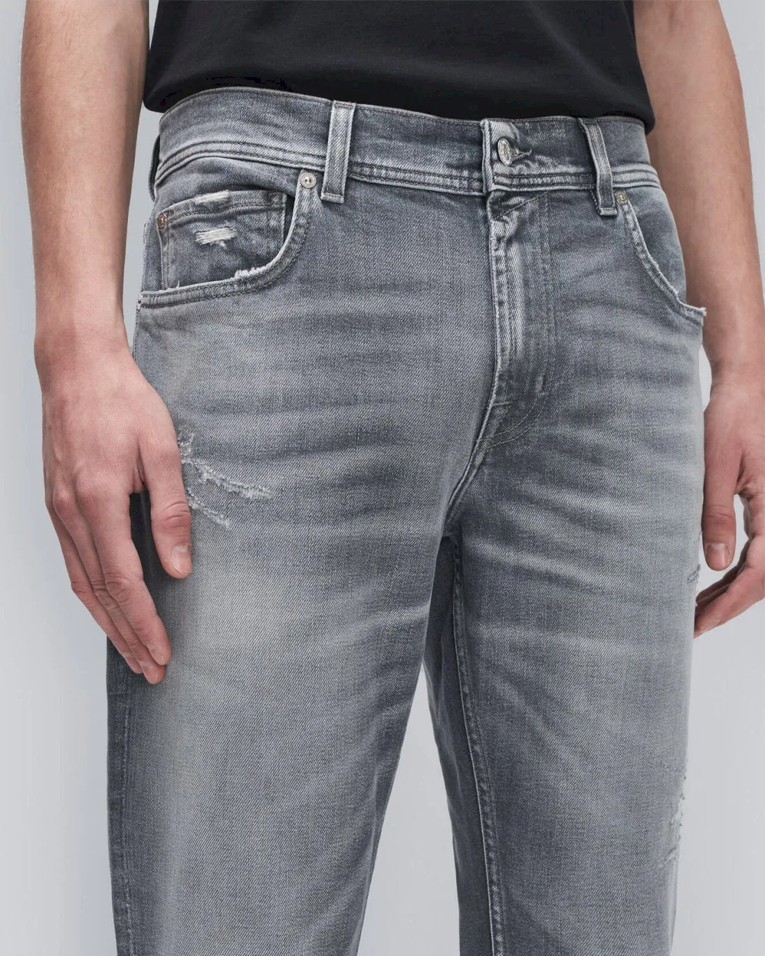 American Vintage Paxtyn in Selected Grey sold by 7 For All Mankind product image thumbnail 4