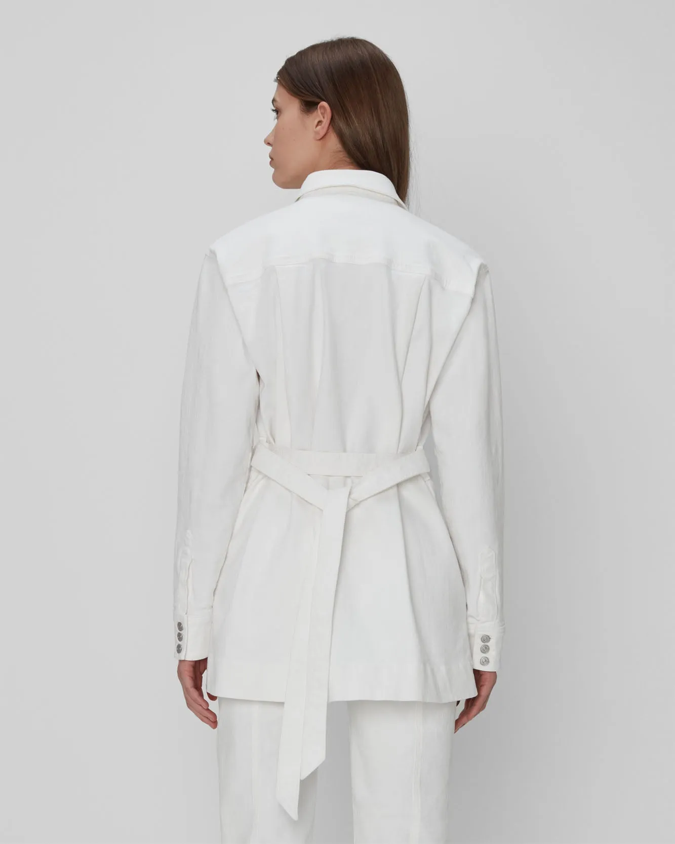 Leisure Jacket In White sold by 7 For All Mankind product image thumbnail 2